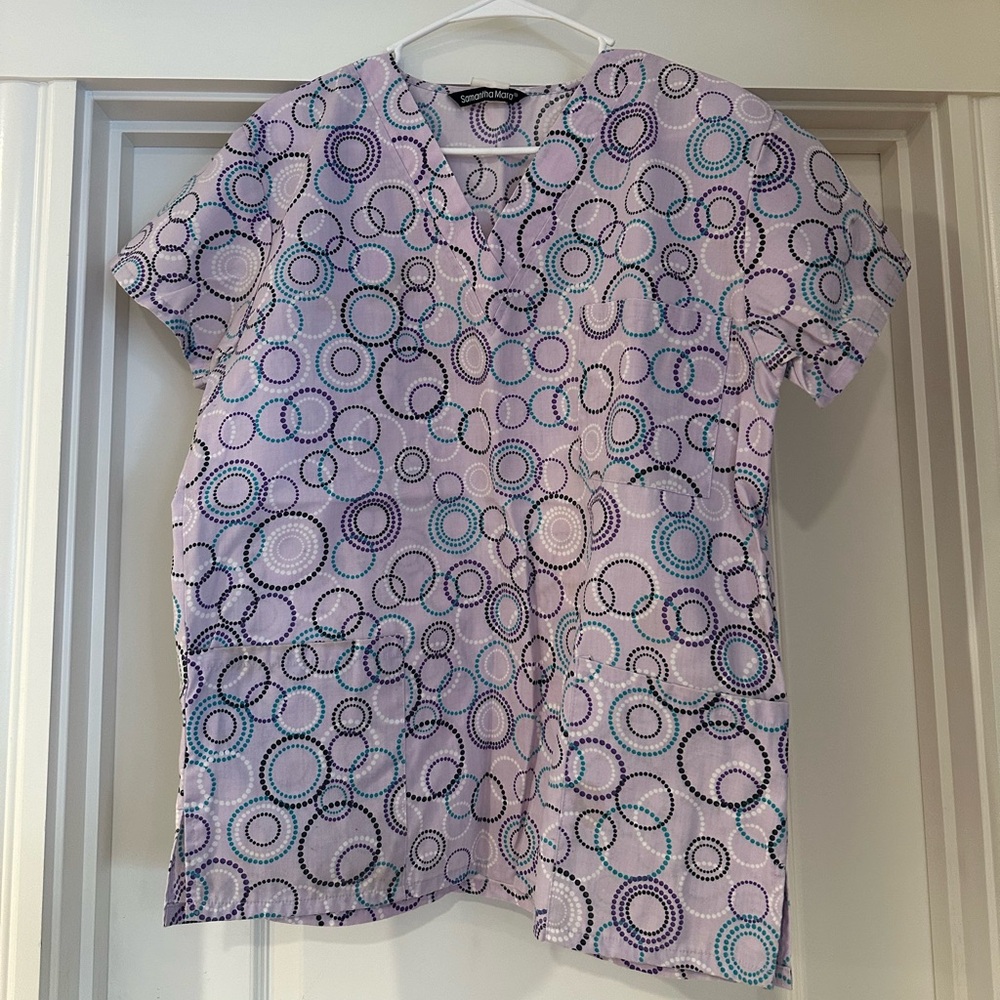 Samantha Mara Patterned Purple Women's Top